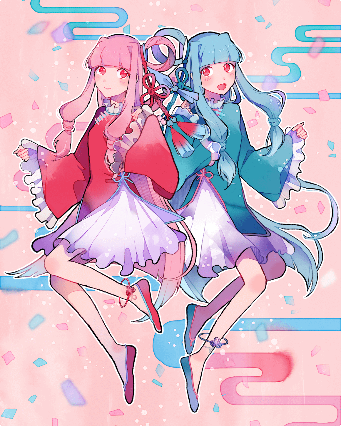 琴葉姉妹 琴葉茜 琴葉葵 バレンタイン 描き下ろし エーアイ公式 抱き枕 